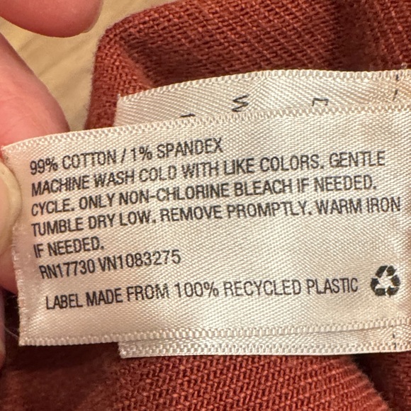 Universal Thread Co. Rust High Rise Wide Leg  Crop Pants size 27/4 - Picture 7 of 12